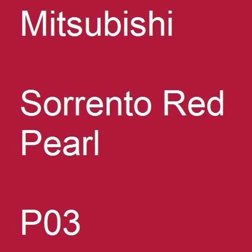 Mitsubishi, Sorrento Red Pearl, P03.